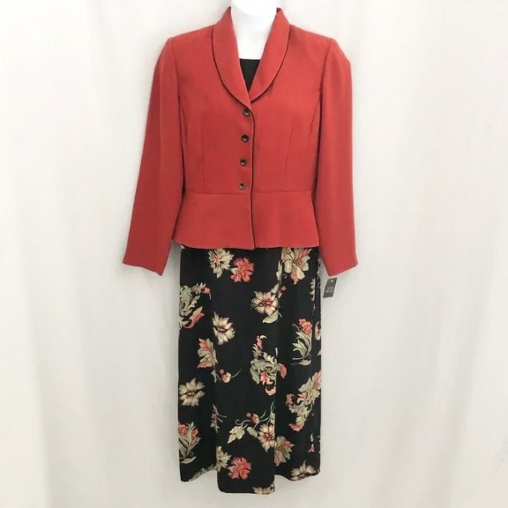 Studio I Jacket Dress Suit Set Size 12-14  NWOT